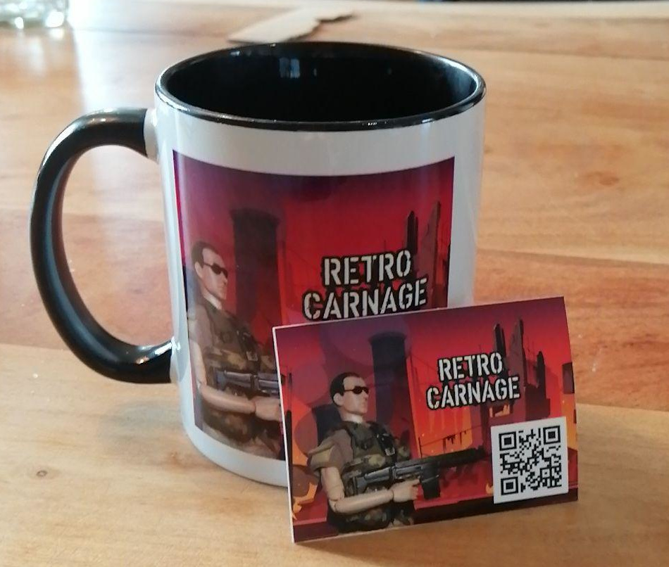 Kaffeebecher und Sticker