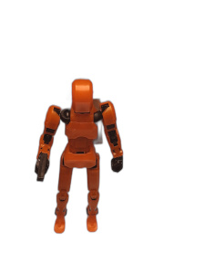 Bearbeitete Probe-Aufnahme eines Roboter-Gegeners